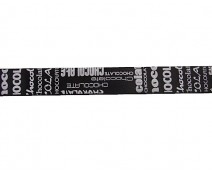 SingleFaceSatin chocolat 25mm/100mt black